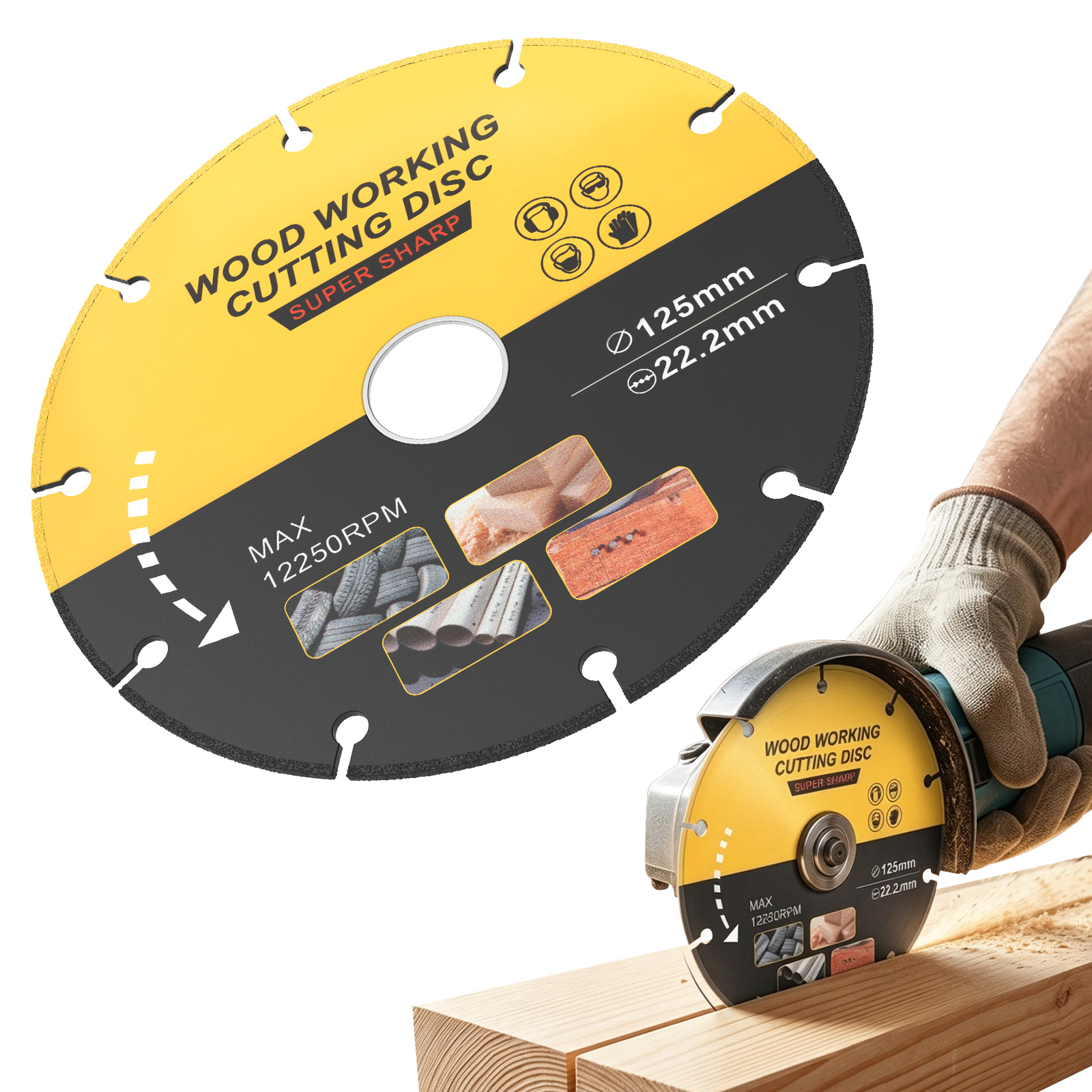 Woodworking Edge Corner Planer - 5 inch zaagblad multitool houtzaagblad slijpschijf