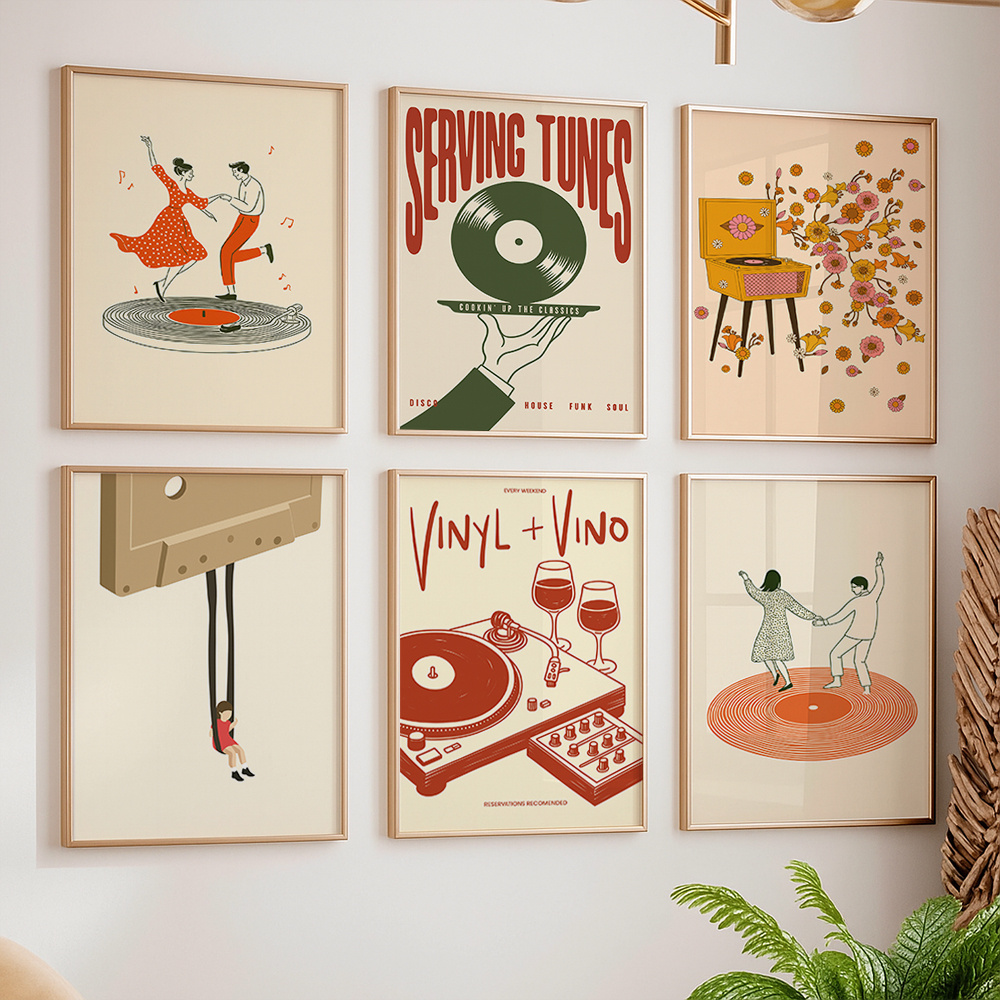 Turning Gouge Set - 1pc Vintage Muziek Canvas Poster Unframed