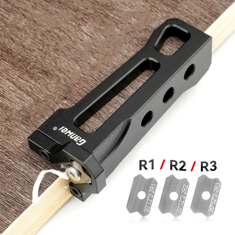 Woodworking Edge Corner Planer - Afvlakfrees, houtbewerkingsrandafwerking, hoekboogafwerkingstool - snelle ontbraamtool,