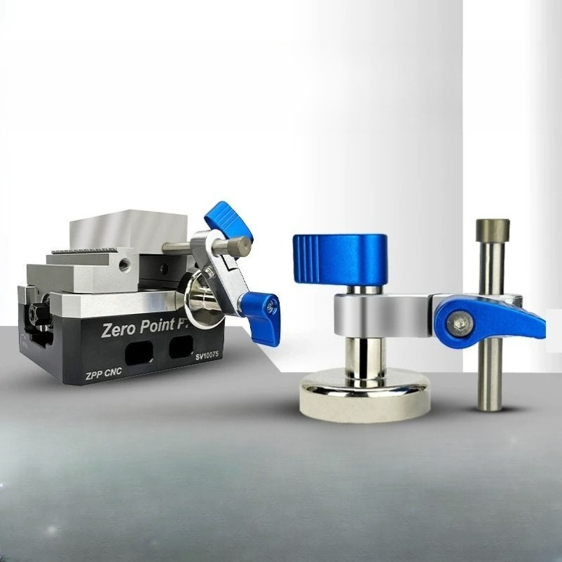 Woodworking Front Vise - Zelfcentrerende bankschroef Magneetzoeker Positioneerder CNC-werkstukzoeker Hulpstuk