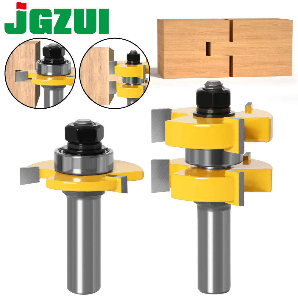 Woodworking Jointer - 2-delige 1/4'1/2' schacht 6mm 8mm 12mm