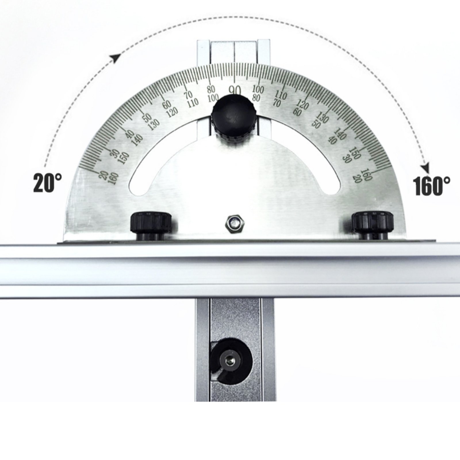 Woodworking Gauge - Tafelzaag verstekgeleider Flip Stop Precisie verstekgeleider