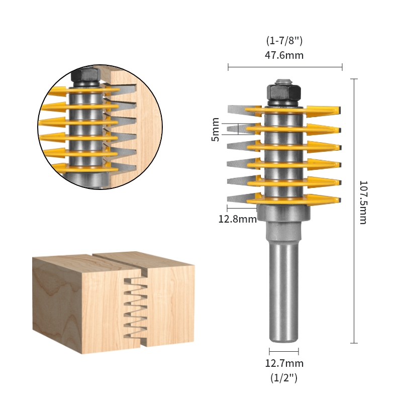 YUSUN 2 tanden verstelbare vin - Woodworking Jointer recensie en prijs