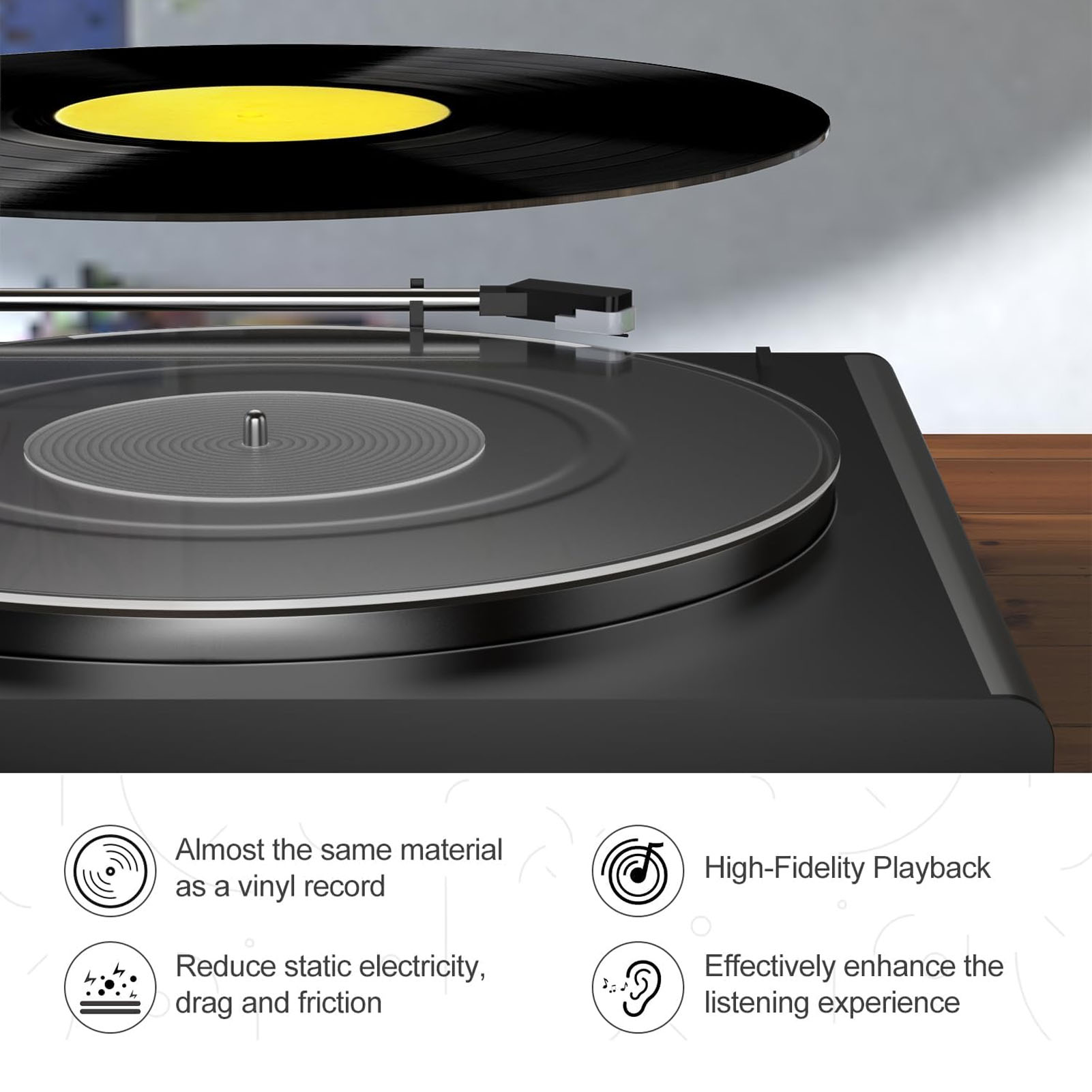 Platenspeler Platter Slip Mat  - Turning Gouge Set recensie en prijs