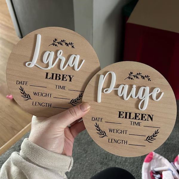 1Pc Aangepaste Baby Aankondigi - Woodworking Room recensie en prijs