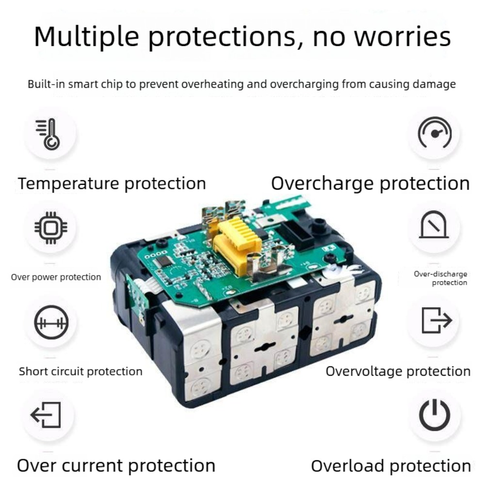 6000mAh Verbeterde Batterij vo - Makita Drill Dtw300 recensie en prijs