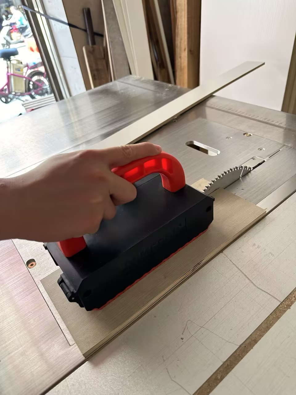 Tafelzaag Duwblok Duwer Verste - Woodworking Jointer recensie en prijs