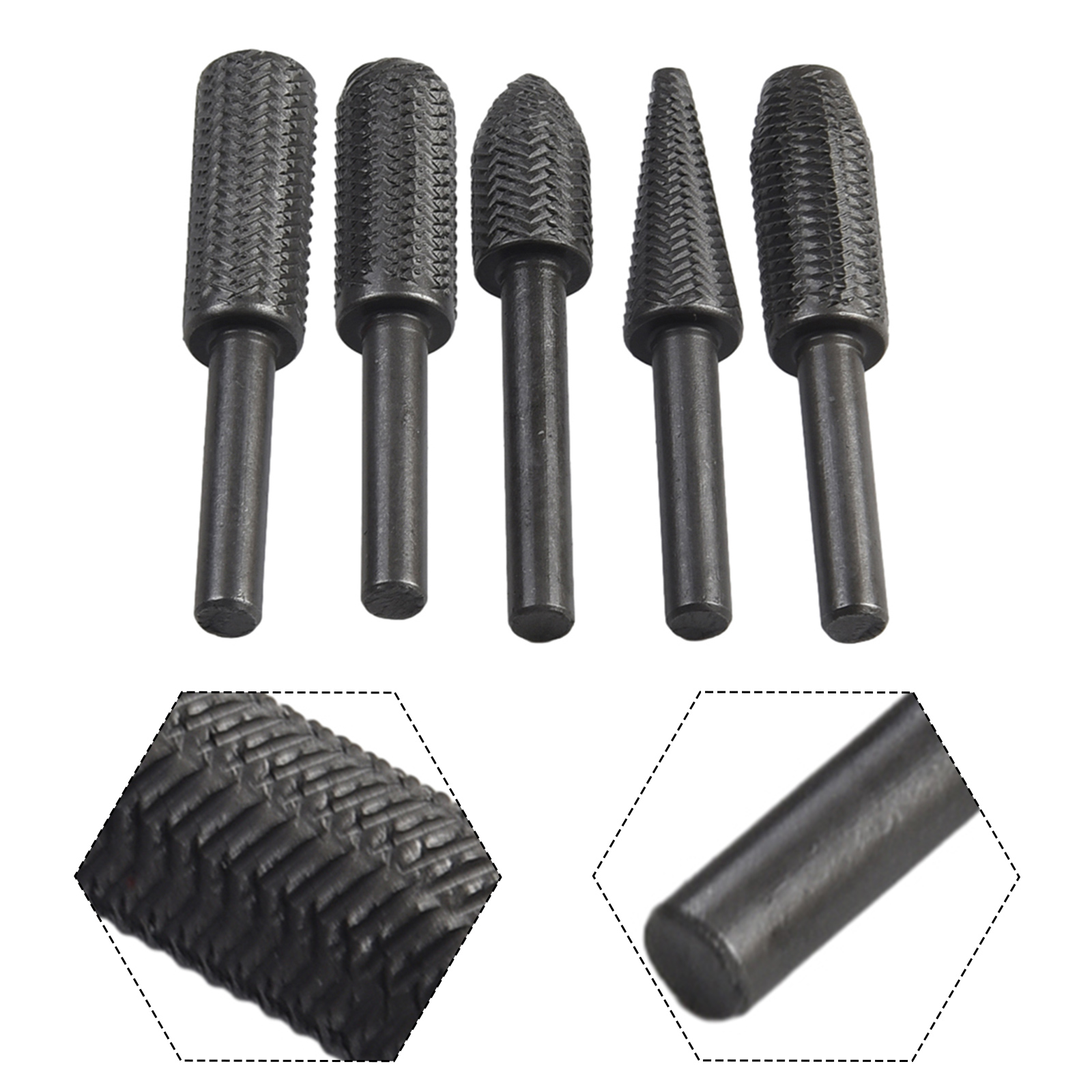5-delige dubbelgeslepen rotere - Woodworking Files And Rasps recensie en prijs