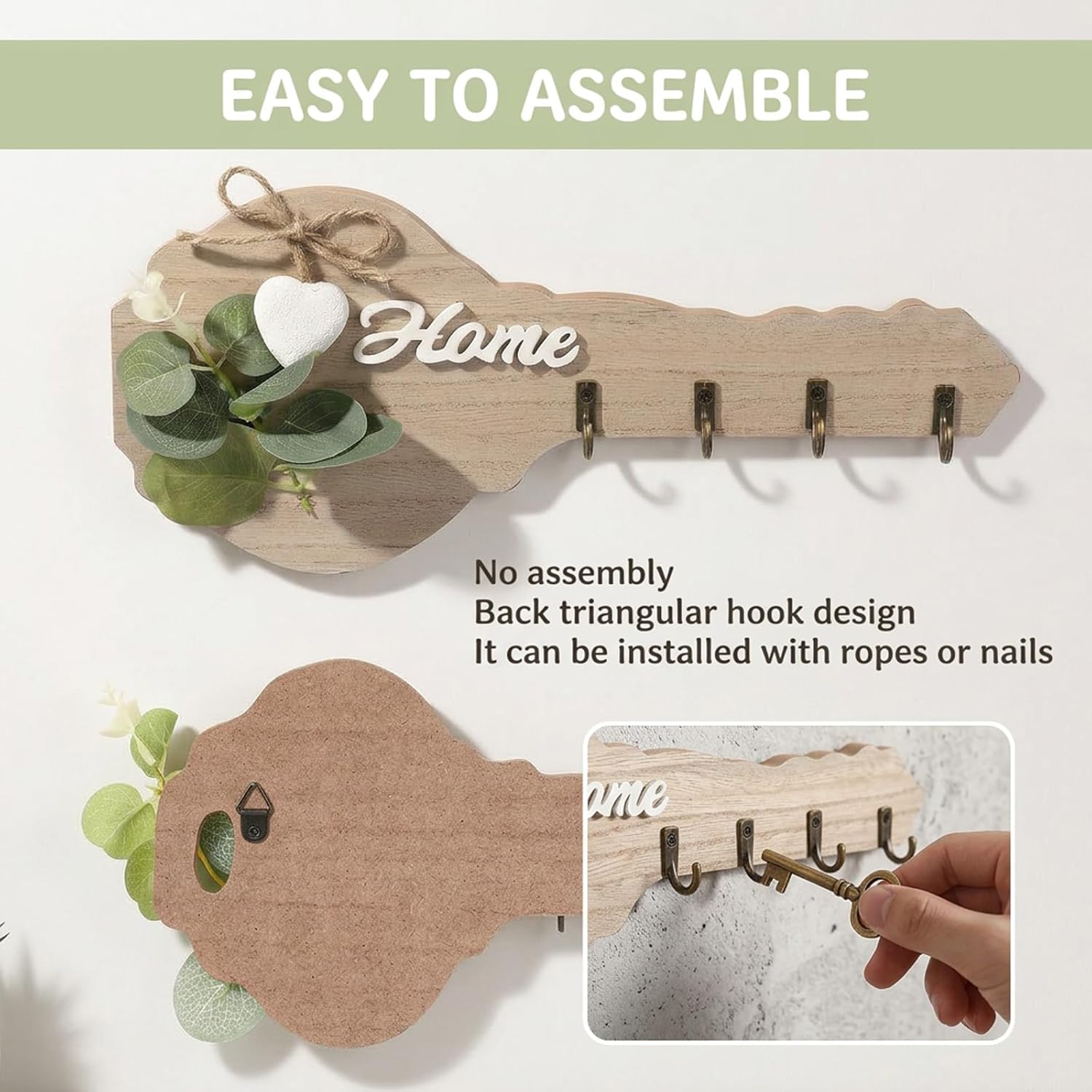 Rustieke houten sleutelhanger  - Woodworking Room recensie en prijs