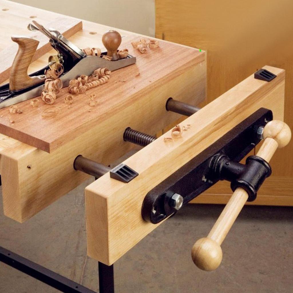 Houtbewerkingsklem van smeedba - Woodworking Front Vise recensie en prijs