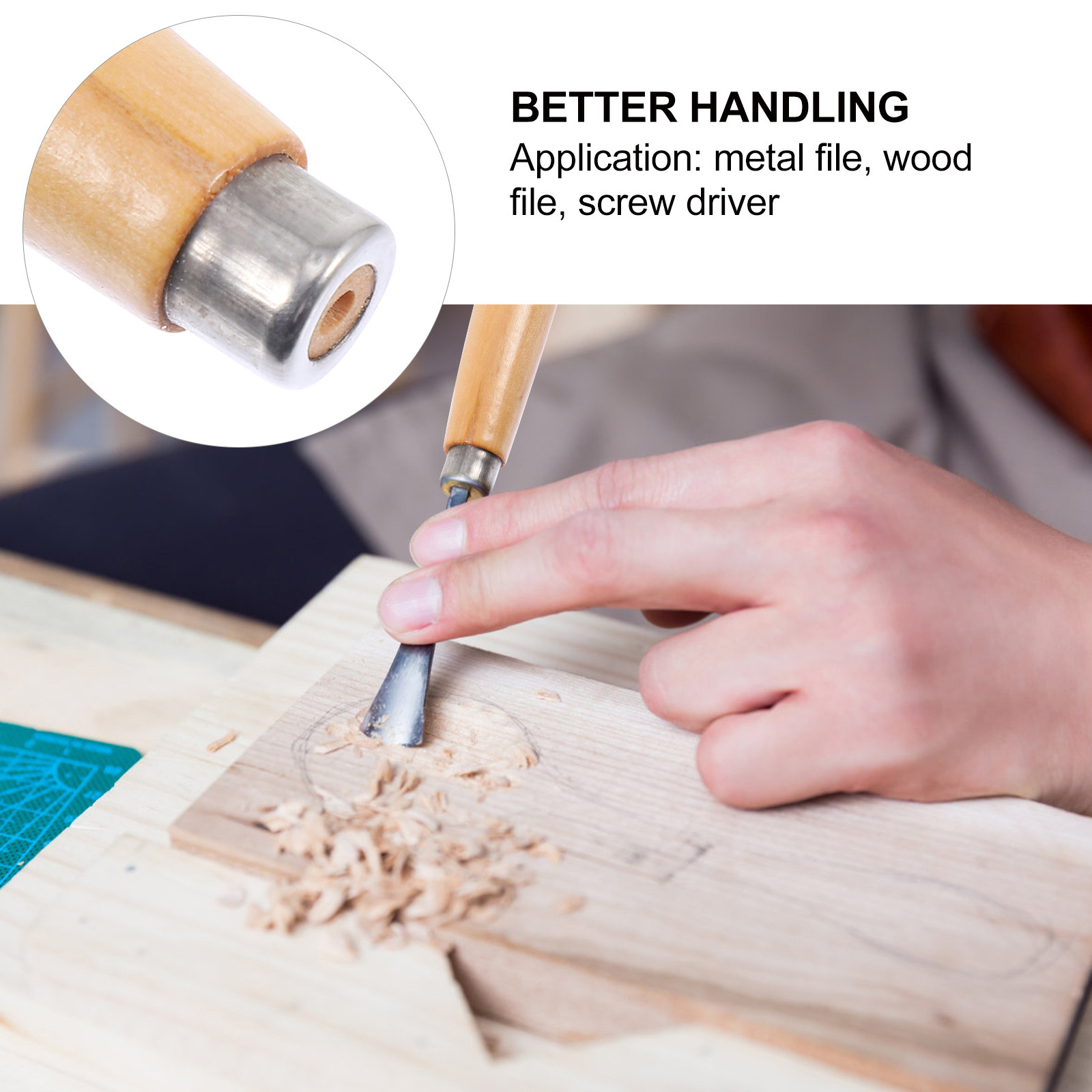 6 stuks houten vijlgreep verva - Woodworking Files And Rasps recensie en prijs